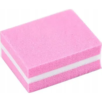 Mini lešticí bloček na nehty 100/180, 50 kusů v balení, růžový