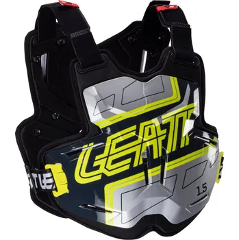 Motocyklový chránič LEATT chránič na záda a hrudník - CHEST PROTECTOR TORQUE 1.5 - černá/žlutá