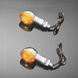 Moto blinkry MINI CATEYE, E-mark, chrom (2ks)