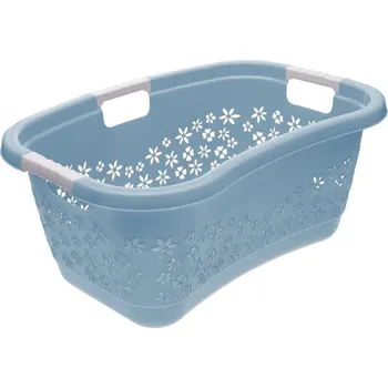 Koš 50l na čisté pr., LASSE, sever.modrý, 65x45x28,5cm