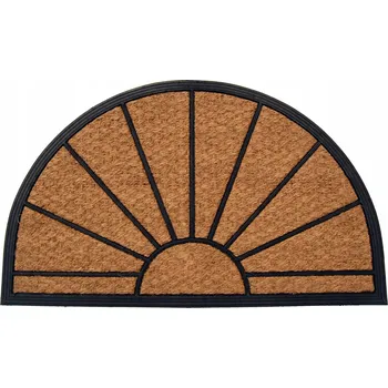 Rohožka KOKOSOVÁ ROHOŽKA 45x75 cm PŮLKRUHOVÁ D-10