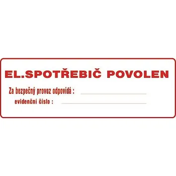 Značení El.spotřeb.povolen