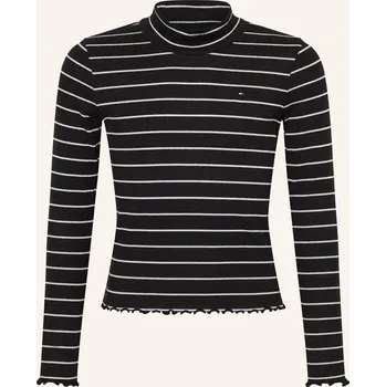 Tommy Hilfiger Dívčí Dlouhé Rukávy, černá / stříbrná, 164
