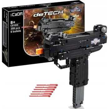 ostatní stavebnice CADA STAVEBNICE PUŠKA PISTOLE + 6 STŘEL 359 dílů