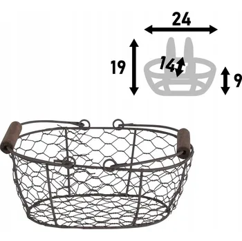 Obraz Kovový koš na květiny, hnědý