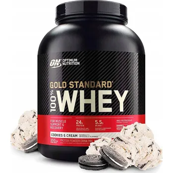 Protein Proteinový izolát Protein WPI Optimum Nutrition prášek 2250 g příchuť sušenek a smetany