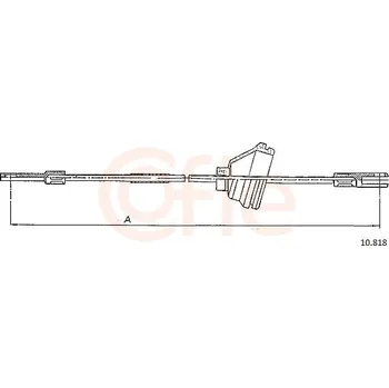 Lanko parkovací brzdy Lanko ruční brzdy COFLE 92.10.818