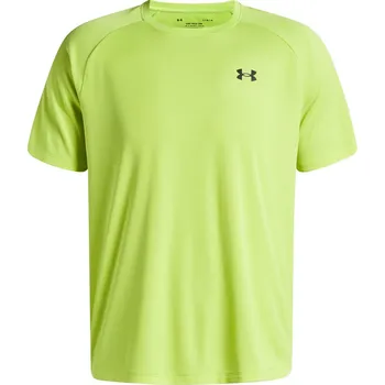 Pánské tričko Pánské funkční tričko s krátkým rukávem Under Armour TECH TEXTURED SS TEE zelené 1382796-389 - XXL | UK 11,5 | US 12,5