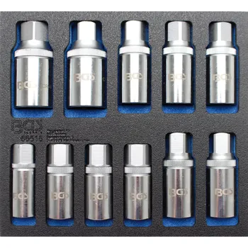 BGS 65515, Vložka do dílenského vozíku 1/6: sada vytahováků rozpěrných šroubů | 5 - 16 mm | 11dílná