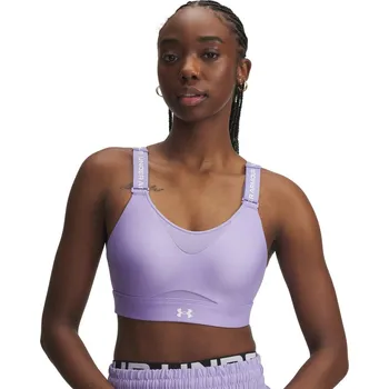 Podprsenka Dámská sportovní podprsenka s výztuží Under Armour INFINITY HIGH 2.0 BRA W fialová 1384112-538 - M A-C | UK 7,5 | US 10