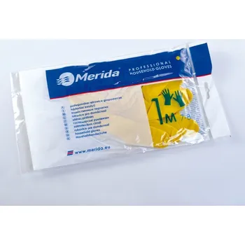 Pracovní rukavice Úklidové rukavice Economic, velikost S, žlutá