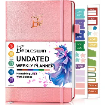 Diář PLANER TYGODNIOWY A5 KALENDARZ TYGODNIOWY TÝDENNÍ DIÁŘ PRO ŘÍZENÍ ČASU