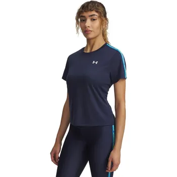 Dámské funkční tričko s krátkým rukávem Under Armour TECH TAPE SS TEE W modré 6003915-403 - XL | UK 12 | US 13