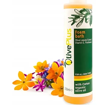 Koupelová pěna PĚNA DO KOUPELE S EXTRAKTEM Z OLIVOVÝCH LISTŮ A VITAMÍNEM E 200 ML HYDRATACE