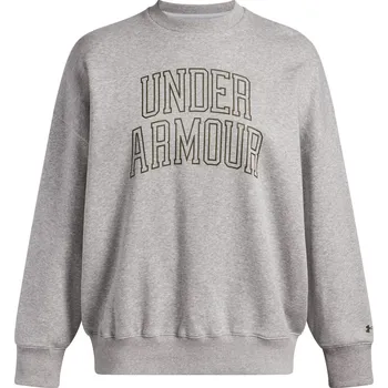 Dámská mikina Dámská mikina přes hlavu Under Armour RIVAL FLEECE OS VARSITY CREW W šedá 6007880-014 - XS | UK 7,5 | US 10