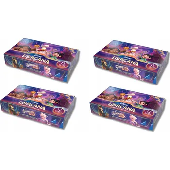 Sběratelská karetní hra Lorcana Shimmering Skies - Sada 4 Booster Boxů