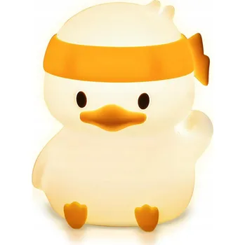 Lampička Noční Lampa Pro Děti RGB Kachna Ninja, Nabíjení přes USB