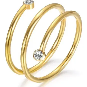 Šperk Prosperk Prstýnek ocelový spirála Velikost prstenů: 6 (EU: 51-53)