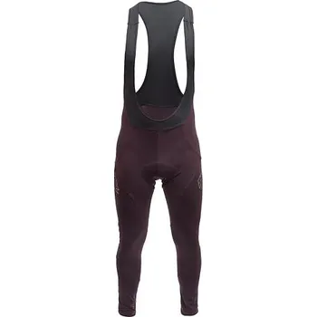 Cyklistické kalhoty kalhoty pánské dlouhé FRESH TRASH SIGNATURE termo se šlemi fialové