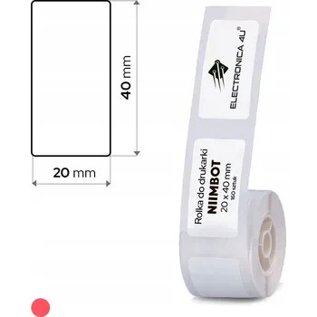 Samolepící etiketa NIIMBOT Štítky Samolepky Bílé 20 x 40 mm 155 ks pro D101