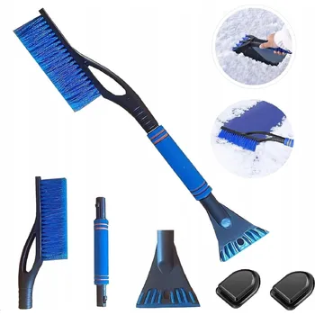 Autoškrabka ŠKRABKA NA LED S KARTÁČEM 2v1 NA OKNA AUTA LED SNÍH