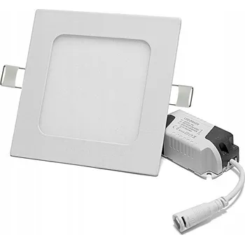 LED PANEL ZAPUŠTĚNÝ STROPNÍ SVÍTIDLO STROPNÍ ČTVEREC 6W TEPLÁ BÍLÁ