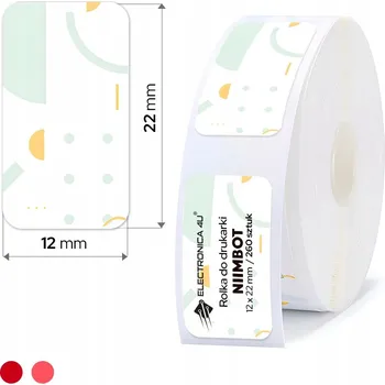 Samolepící etiketa Samolepicí štítky, termální samolepky pro Niimbot D11 D110 D101 12x22