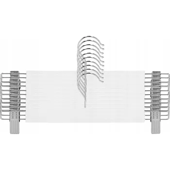 Ramínko Springos bílý dřevěný Šatní ramínko