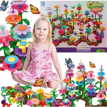 ostatní stavebnice Stavebnice click4TOYS květinová zahrada sada 272 dílů plastové 3+