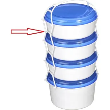 Jídlonosič ND-šňůra jídl.4x1,0l nebo 3x1,0l+1,9l KOMBI, plast