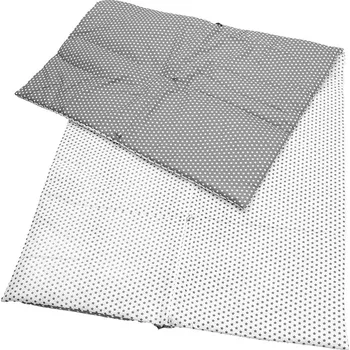 Dětská postýlka Eva Kiedroňová Multifunkční Deka - Bílý s šedými hvězdičkami / Šedý s bílými hvězdičkami