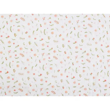 Mušelín / dvojitá gázovina květinky Varianta: bílá, Balení: 1 m