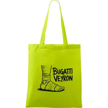 Bugatti vejron - Taška bavlněná - 42 x 38 cm ( Limetková )