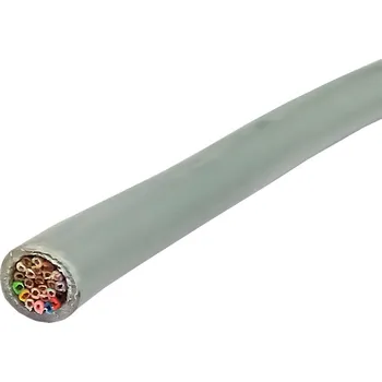 elektrický kabel Kabel kulatý vícežilový, šedý, HELUKABEL 18015, LIYY 24 x 0.14mm2, Cu, nestíněný