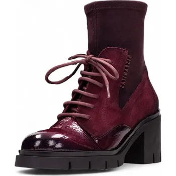 Dámská zimní obuv DÁMSKÉ KOTNÍKOVÉ BOTY HISPANITAS HI254281 VÍNOVÁ Barva: VÍNOVÁ, Velikost: 42