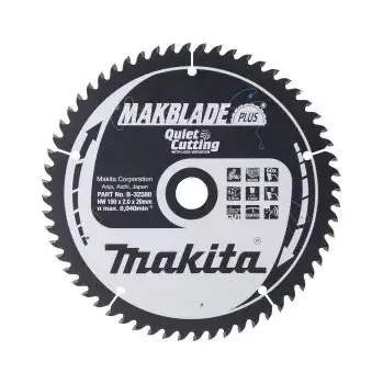 Pilový kotouč B-32580 Kotouč pilový dřevo MAKBLADEplus 190x2x20mm 60Z Makita
