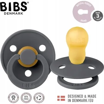 dudlíky Kulatý gumový Dudlík Bibs 18 měsíců +