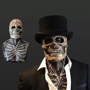 Karnevalová maska Realistická hororová 3D maska - HALLOWEEN - KOSTLIVEC (Značka: LANCKELI)