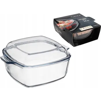 Dóza na potraviny Čtvercová žáruvzdorná nádoba Galicja 3,4 l