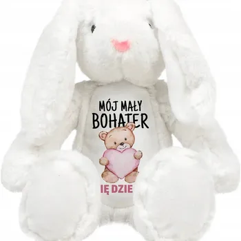plyšák Plyšový Mazlíček Přítulníček medvídek Malý králík HRDINA *JMÉNO* jako Dárek pro dítě