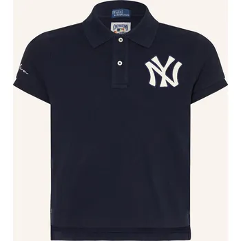 Dámská košile Polo Ralph Lauren Dívčí Piqué Polokošile, tmavě modrá, 146