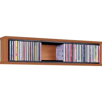 Obývací pokoj Nástěnná police stojan na 51 CD, olše