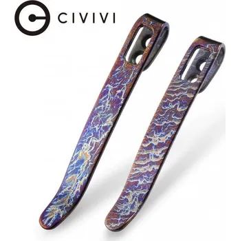 kapesní nůž Civivi Dva Klipy z Plameného Titanu T002A