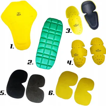 Motocyklový chránič kolene a holeně RIDA Motocyklové chrániče páteře, ramen, loktů a kyčlí - pěnové protektory