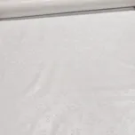 Ubrus PVC s textilním podkladem 5656003, bílý damaškový vzor listů, š.140cm (metráž)