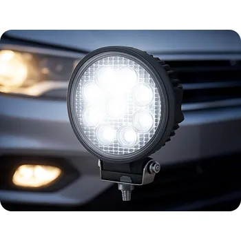 Přídavný světlomet LED pracovní světlo kulaté 24W, 1430lm, 12/24V [L0076S]