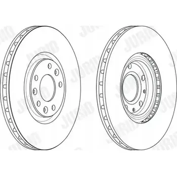 Brzdový kotouč Jurid 562715JC Brzdový kotouč