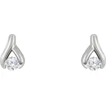 Jemné náušnice s 0.22ct diamanty Fox