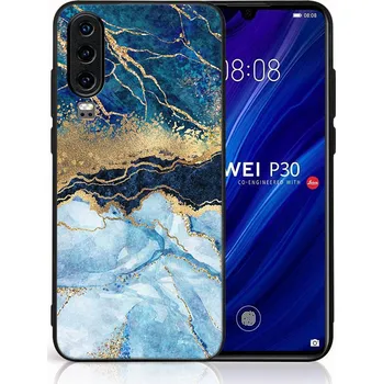 Pouzdro na tablet VSECHNONAMOBIL 123900 MY ART Ochranný obal pro Huawei P30 BLUE MARBLE (141)