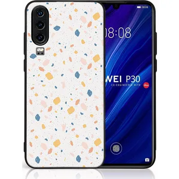 Pouzdro na tablet VSECHNONAMOBIL 123891 MY ART Ochranný obal pro Huawei P30 ORANGE TERRAZZO (165)